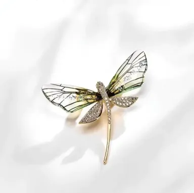 Crystal Wings Dragonfly Hijab Brooch/Pin
